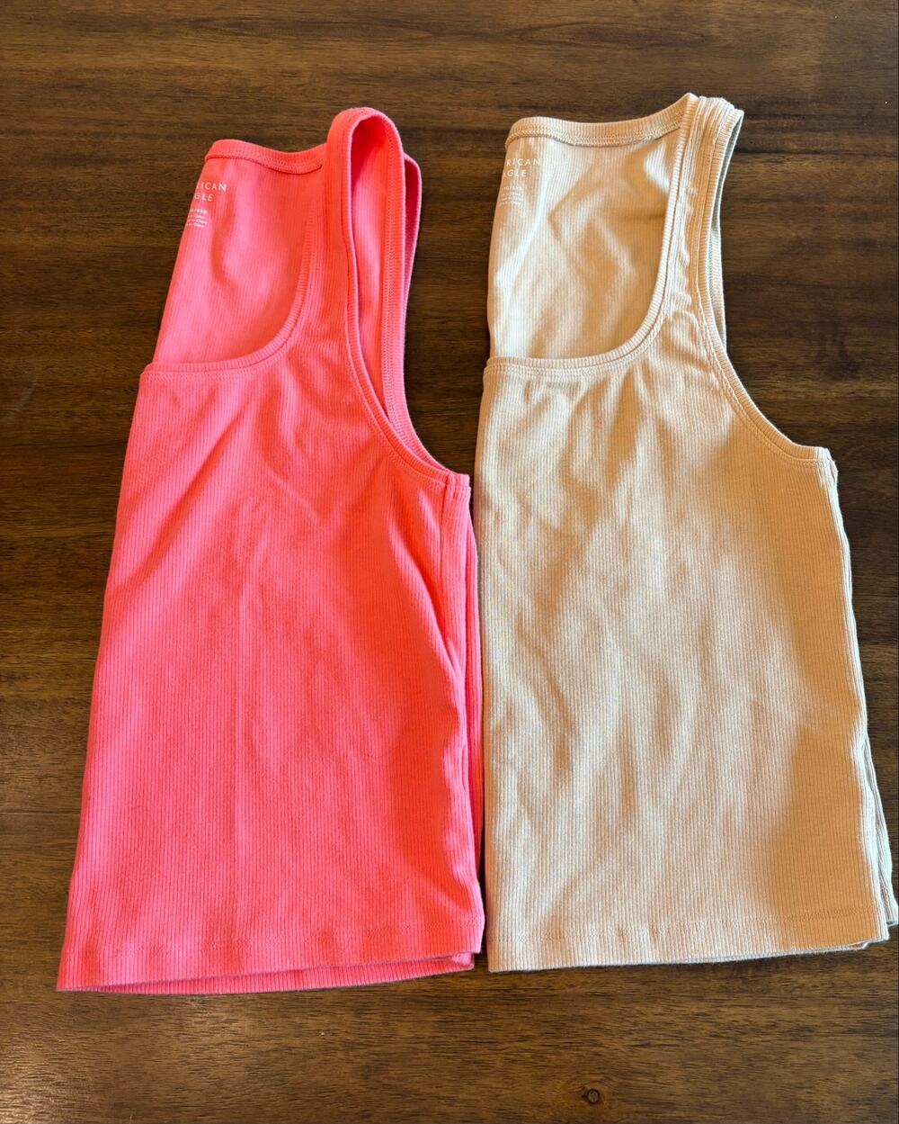 American Eagle Pair of Ribbed Tank Tops Women’s Size XL